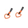 2PCS Ring Heart Shaped Car Hand Straps, Cute Rear Bumper