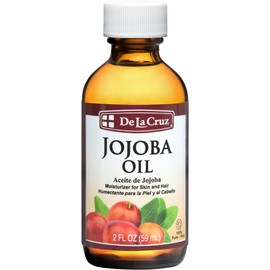 De La Cruz Pure Jojoba Oil, Expeller-Pressed, Hexane-Free, Non-GMO, Bottled in USA 2 FL. OZ.