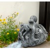 Teaeeno Real Octopus Sculpture Gutter Downspout Extension Decoration,Gutter Downspout Decorative,Downspout