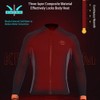 Women 3mm Neoprene Long Sleeve Wetsuit Top Warm Front Zipper