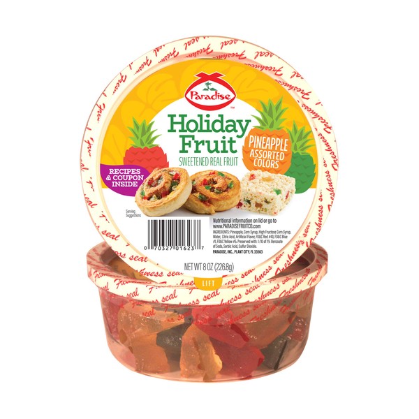 Paradise Pineapple Wedges, 8 Ounce (Pack of 1), Assorted Pineapple