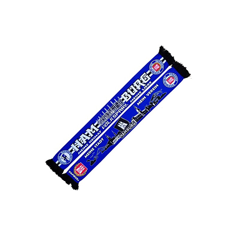 Hamburg fan scarf fan Volkspark silk scarf, blue