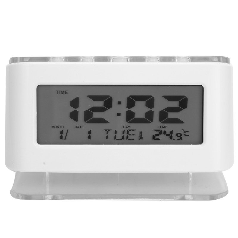 LCD Clock Date Temperature Display Mute Electronic Backlight Alarm Clock