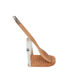 Jeanne Fitz Spoon Rest & Pot Lid Holder, Beechwood & Stainless Steel