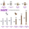 125Pcs 3-in-1 Bolt Nut Connection Crib Screws Kit,Cam Fitting with