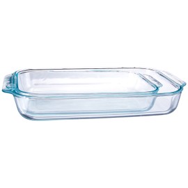 Pyrex Bakeware 2-Quart Oblong Baking/Serving Dish, Clear, 2 QT