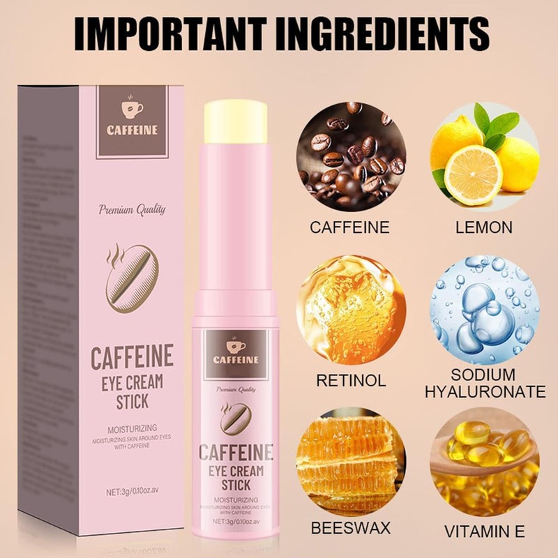 Contorno de Ojos en Stick con Retinol y Cafeína