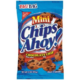 Chips Ahoy! Mini Chocolate Chip Cookies, 3-Ounce Bags (Pack of 12)