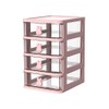 Multi-Level Desk Storage Box, Plastic Storage Drawers, Transparent Drawer Organiser
