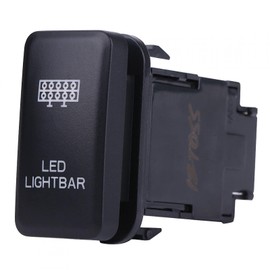 Qiilu Automatic Car Rocker Switch 12 V Blue LED for LED Light Bar for Hilux Landcruiser K3m585