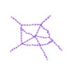 Hyamass 200-Piece Purple Plastic Chain Links & Toys - Interlocking