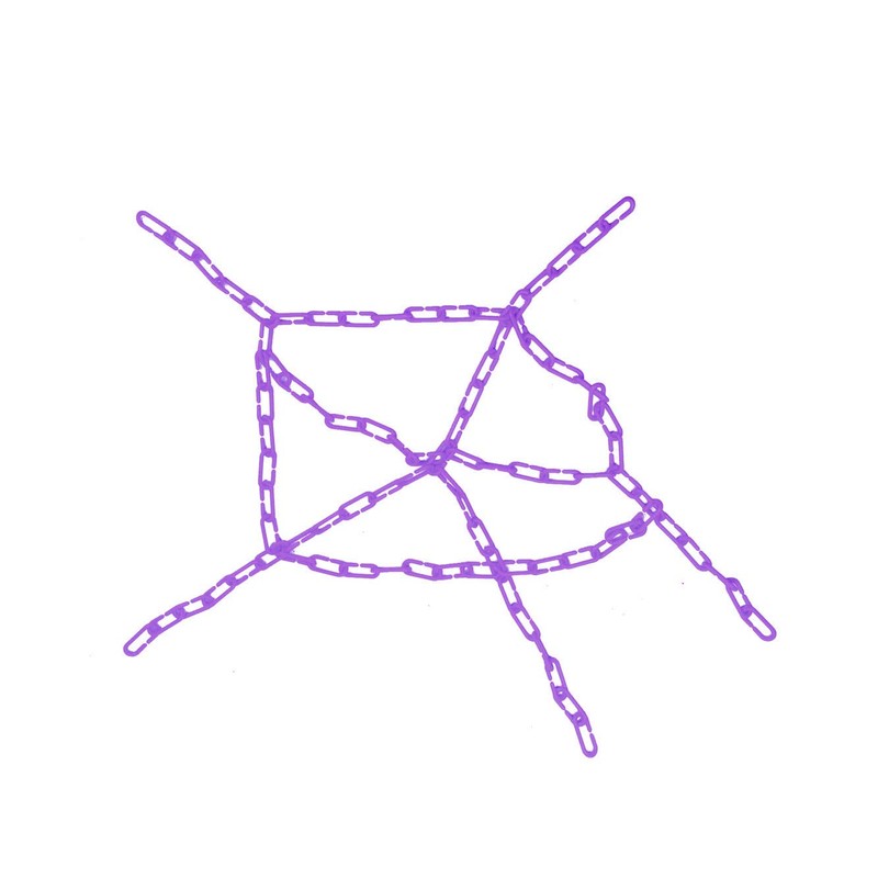 Hyamass 200-Piece Purple Plastic Chain Links & Toys - Interlocking