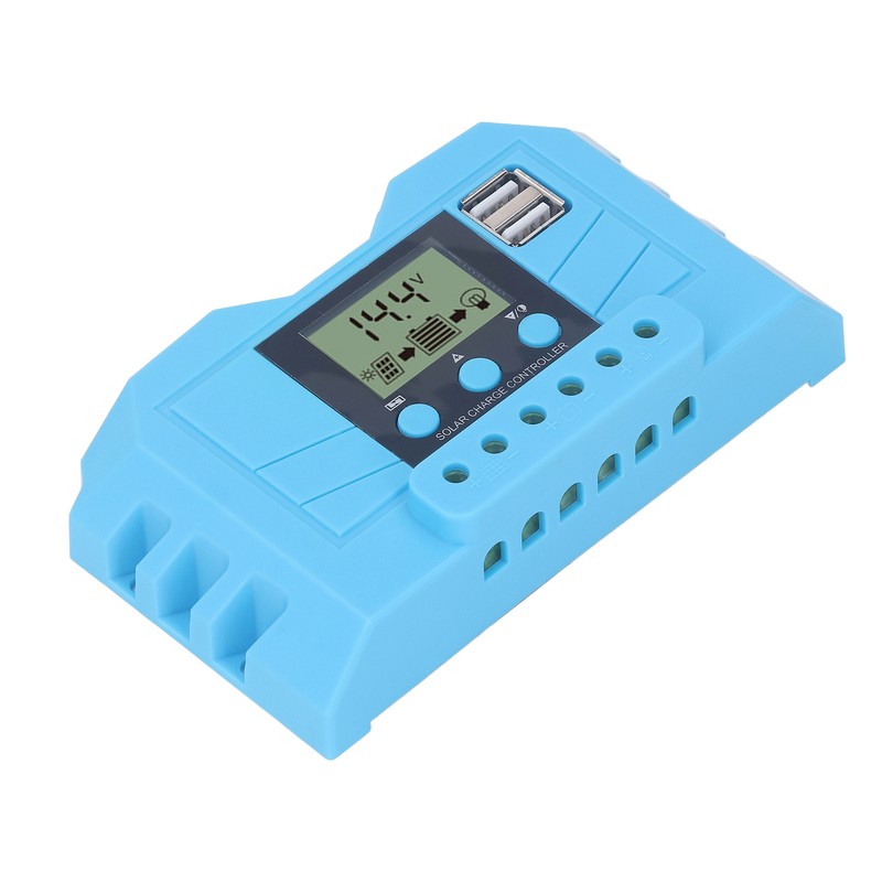 Solar Charge Controller LCD Display 12V 24V Dual USB Port
