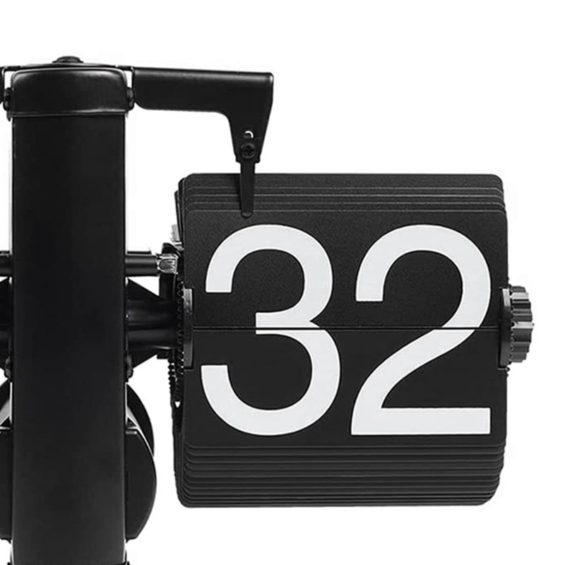 Rolling Alarm Clock Auto Flip Digital Clock Home Decors Retro