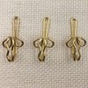 Ucatcher 100 Pack Metal Curtain Header Tape Drapery Hooks, Gold