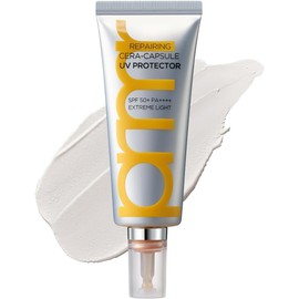 Primera Repairing Cera Capsule UV Protector SPF50+ PA++++ 40ml, Korean Cosmetics with Peptide Sunscreen and UV Protection, for Men and Women, Face, and Sensitive Skin