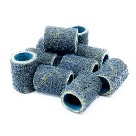 Benchmark Abrasives 1/2" x 1" Aluminum Oxide Sanding Bands, Spiral Bands Rotary Sander Attachment for Drill & Die Grinder, Metal Polishing Sanders for Woodworking - Sander Tool (10 Pack) - Fine