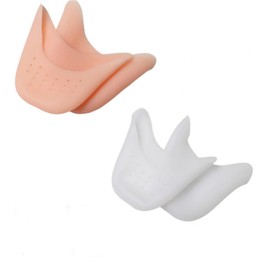 LiJuanWang Zehenschutz Silikon,2 Paare Silikon Zehenkappen,Gelschoner Zehenkappen,Zehenpolster Weiche Silikon Pointe Spitzenschuhe Silikon Gel Pads,Für Ballettschuhe High Heel Pumps Schmerzlinderung