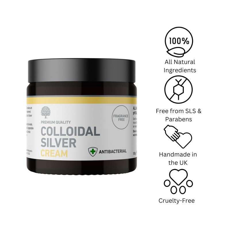 Nature’s Greatest Secret Colloidal Silver Antibacterial Cream 100g | 81%