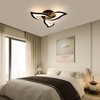 DELIPOP Modern Ceiling Light, 21W Dimmable Ceiling Lamp Remote Control,