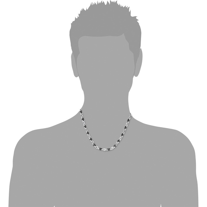 s.Oliver Stainless Steel Necklace for Men, Silver, Comes in Jewellery