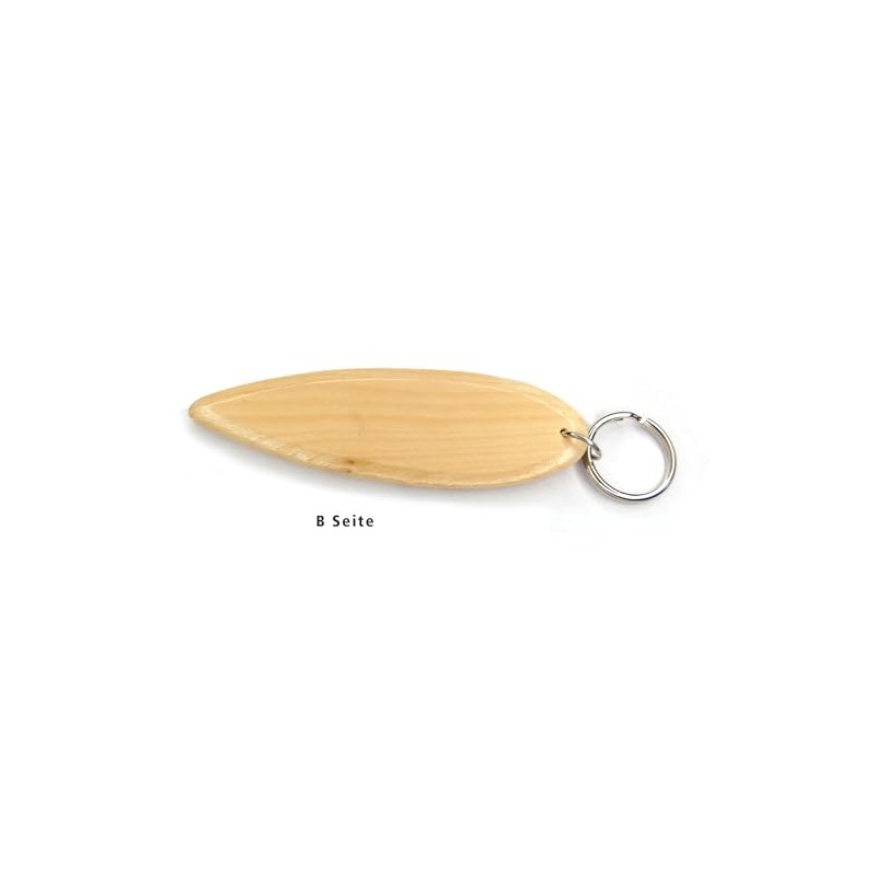 AXLorange Mini Surfboard Hawaii Wooden Keyring with Lettering, Approx. 10