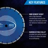 Mexco GPX10-8 General Purpose Concrete Diamond Blade, Cutting Disc for