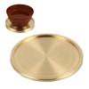 TOMMYFIELD Coaster Stylish Brass Coffee Table Decoration, Gold Coaster Round
