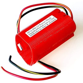 M12 Holder for Milwaukee Battery Mount Wired 14AWG Power Your DIY, Robot, e-Bike, Lights, Tools PN M12-PD-14