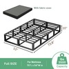 VIPSHOW 10 Inch Full Metal Bed Frame Round Corner Low