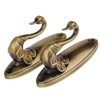 VORCOOL Pair of Swan Style Drapery Curtain Holdbacks Tieback Hooks