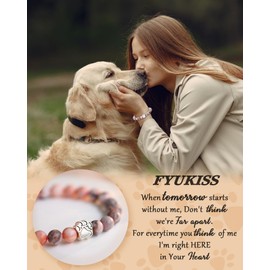 FYUKISS Pet Memorial Gifts, Pet Memorial Gifts for Dogs, Loss of Dog Cat Pet Loss Memorial Sympathy Bereavement Remembrance Gift for Loss of Cat