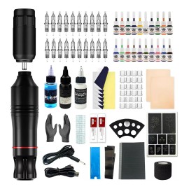 Kit Pistola Tatuar Profesional Máquina Tatuar Alta Calidad