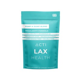 ACTI LAX – Magnesium & Probiotic Supplement | Natural Constipation Relief & Digestive Support | Sleep & Muscle Recovery | 60 Capsules