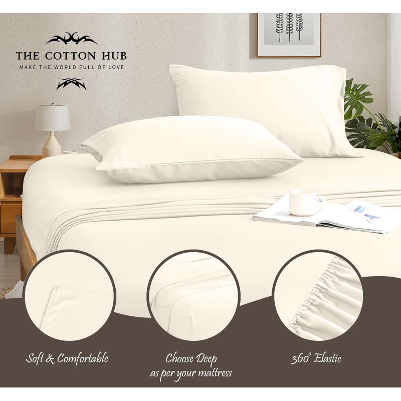 Emperor Size 4-Piece Sheet Set 600 Thread Count Premium Soft