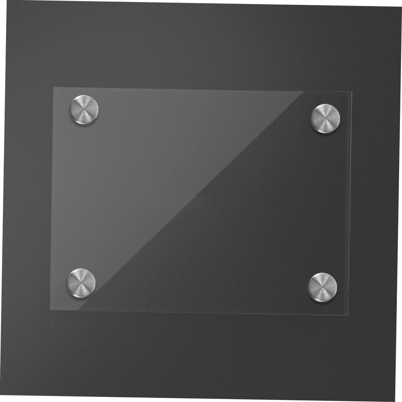 Mobestech 15sets Furniture Nail Glass Acrylic Nail Sign Screw Polished