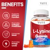 L-Lysine 1000mg Gummies - Supports Skin, Lip, Vegan, Gluten Free,