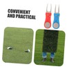 OHPHCALL 2pcs Golf Divot Repair Fork for Golfing Training Green
