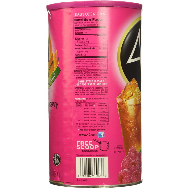 4C Iced Tea Mix Raspberry (6 in a case), 87.84