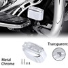 Chrome Aluminum Rear Brake Master Cylinder Cover For Harley 2000-2017