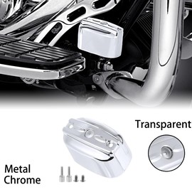 Chrome Aluminum Rear Brake Master Cylinder Cover For Harley 2000-2017 Softail