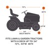 Nomiou Outdoor Tractor Lawn Mower Cover Heavy Duty, Universal Fit