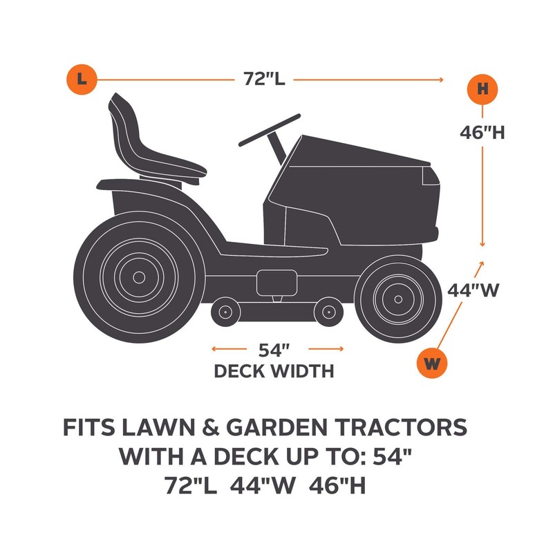Nomiou Outdoor Tractor Lawn Mower Cover Heavy Duty, Universal Fit