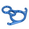 Descender Gear Aluminium Alloy 40KN Pulling Force Ox Horn Shaped