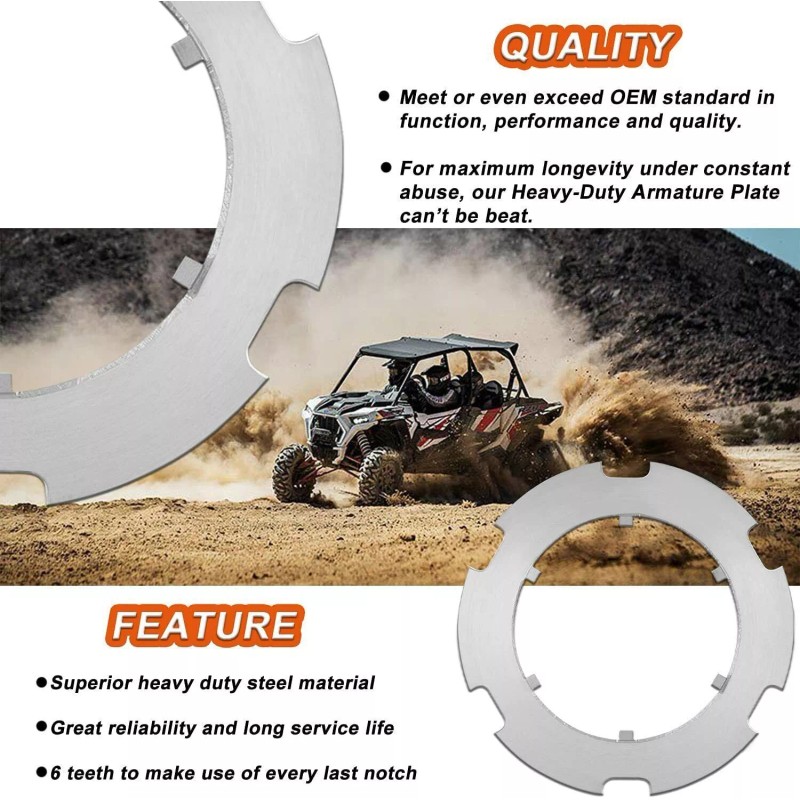 VI3230 HD Armature Plate Ring Pin for Polaris RZR 2014-2019