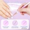 5Pcs Nail Art Liner Brushes For UV Gel Polish, Metal