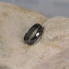 LES POULETTES BIJOUX - Large Hematite Ring Faceted - 6