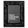 ROLYAD Lighter in Black Silk Lined Gift Box Uncle Godfather