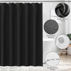 XLHOMO Bathroom Sets with Shower Curtain and Rugs, 27PCS Black