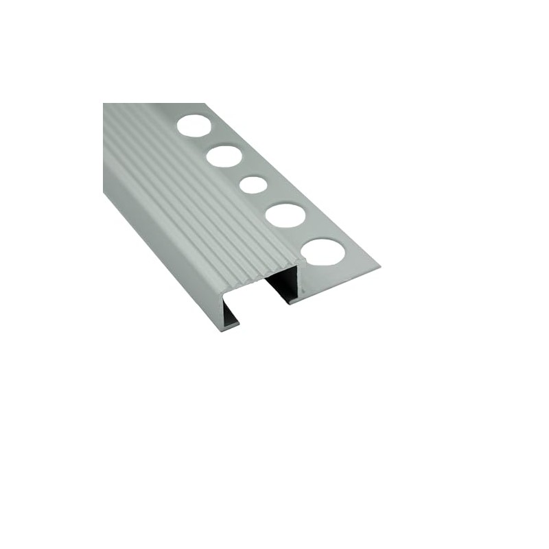 Aluminium Step Profile Tile Rail Profile Stair Rail Matt Length